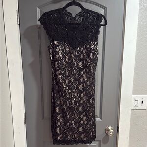 Elegant Black Lace Dress